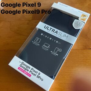 Google Pixel 9 Google Pixel9 Pro ソフトレザーケース 薄型 磁石付 カバー ネイビー 3