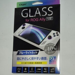ナカバヤシ Digio2 ROG Ally用 液晶保護ガラスフィルム 光沢ブルーライトカット GAF-RGAGKBC
