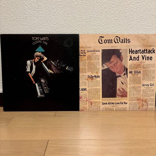 Tom Waits レコード 2点セット トム・ウェイツ LP Closing Time Heartattack And Vine