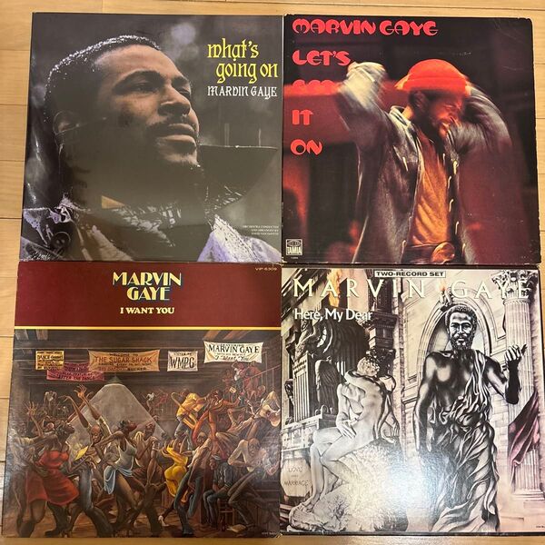 Marvin Gaye レコード 4点セット マーヴィン・ゲイ LP vinyl What's Going On アナログ