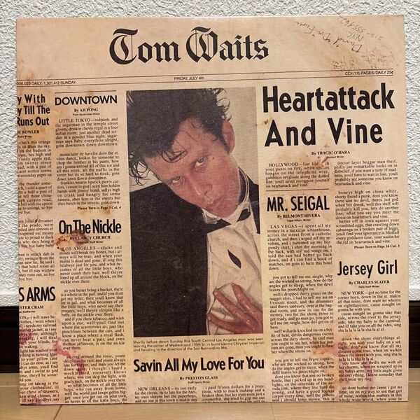Tom Waits Heartattack And Vine レコード LP トム・ウェイツ ハートアタック・アンド・ヴァイン