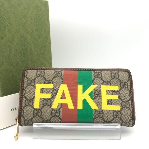 限定品 極美品 グッチ財布 グッチ長財布 グッチGGキャンバス レザー グッチラウンドファスナー GUCCI レザー