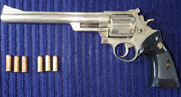コクサイ M29 44マグナム 金属製SMGマーク有 銃口完全閉塞 合法品 箱なしダミーカート付