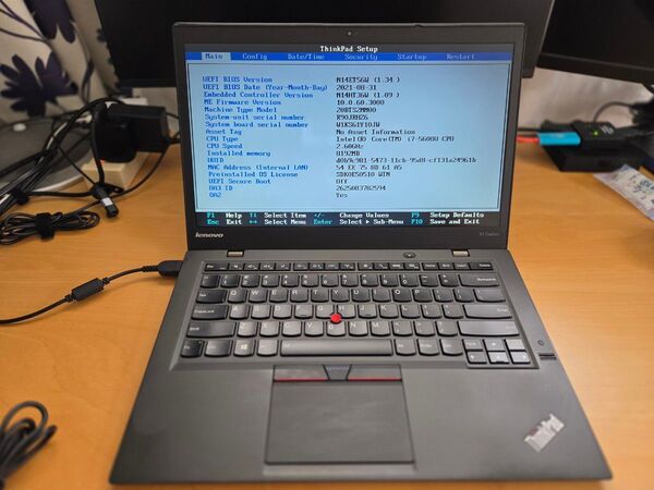 ★ジャンク品★Lenovo ThinkPad x1 Carbon gen3