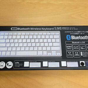 Bluetooth Wireless Keyboard SLIMⅡブラック英語