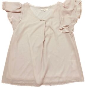 【夏服】PROPORTION BODY DRESSING トップス ピンクベージュ フリル