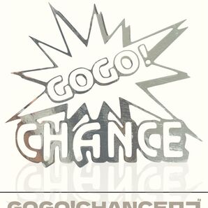 【小】GOGO!CHANCEロゴ(鏡面シルバー)