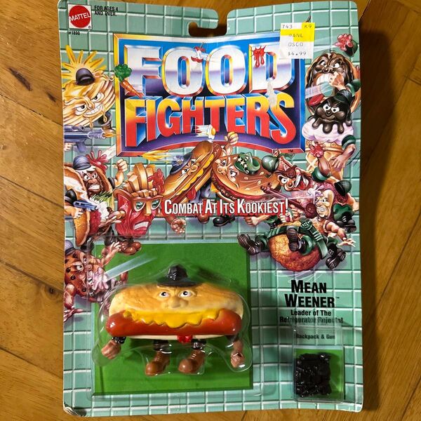 フードファイターズ フィギュア ビンテージ 未開封 1988 ホットドッグ MEAN WEENER