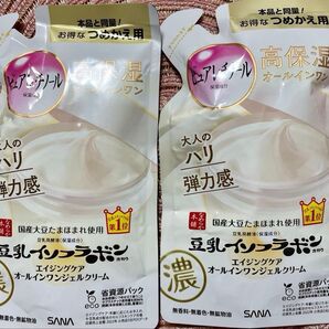 ノエビア エンリッチ【高保湿】なめらか本舗 豆乳イソフラボン、ピュアレチノール含有オールインワンジェルクリーム リンクルケア