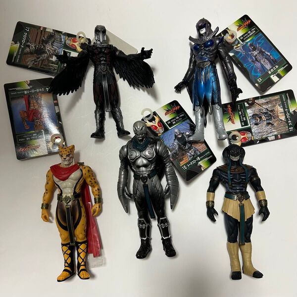 バンダイ ライダー怪人ソフビ 仮面ライダーアギト アンノウン5体セット