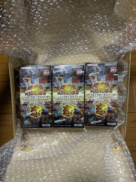 遊戯王 クォーターセンチュリーアートコレクション 新品 未開封品 シュリンク付き 3BOX アーコレ ワンオーナー品 正規品