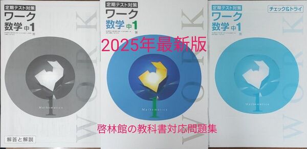 最新 中1 数学 問題集 定期テスト対策ワーク 新品 啓林館 中学1年生 中学生ワーク 参考書 教科書ワーク 未来へ広がる数学