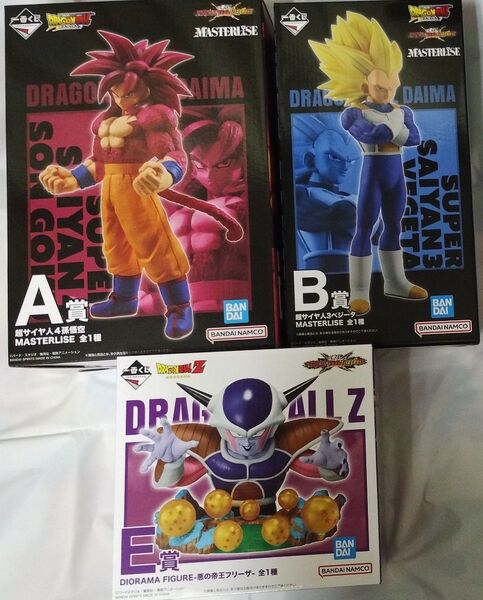 【未開封】一番くじ ドラゴンボール VSオムニバスCROSS A+B+E賞 3種セット