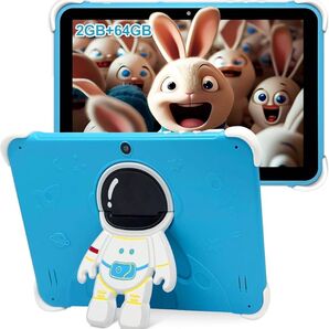 【訳あり大特価】10インチ キッズタブレット 64GB 知育アプリ 使い放題 ブルーYouTube Kids 利用時間制限可能