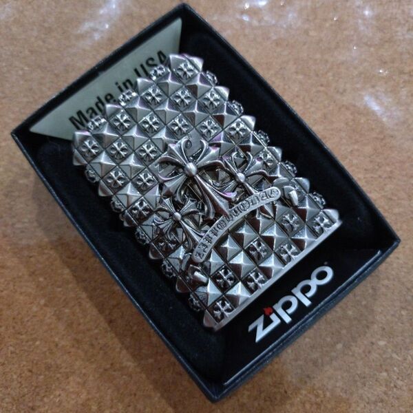 クロスフルメタルZippo! 25年新作 クロムハーツ系!!