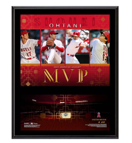 【大谷翔平】2023MVPフォトフレーム MLBホログラム付き 500個限定 新品