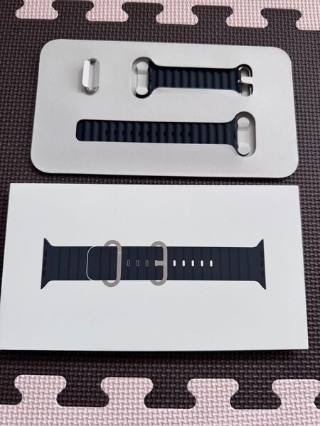 美品 Apple Watch 純正 ミッドナイトオーシャンバンド ultra ウルトラ アップルウォッチ スポーツベルト