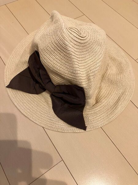 帽子 ハット リボン付 レディース 夏 クーポン使って300円でどうぞ。