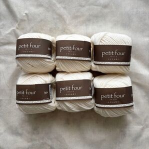 Wool 100% 毛糸 6玉 petit four