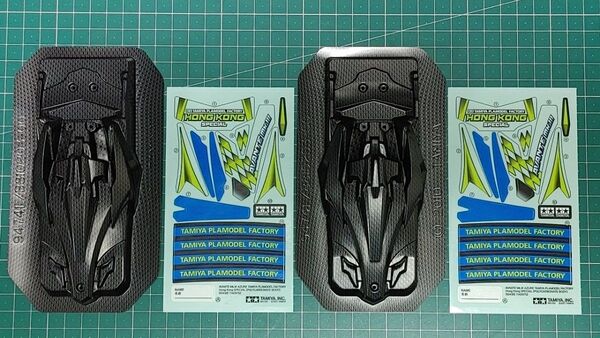 ミニ四駆 アバンテ アズール ポリカボディ カーボンプリント