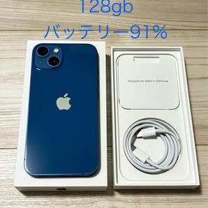 iPhone13 ブルー 128GB SIMフリー バッテリー91%
