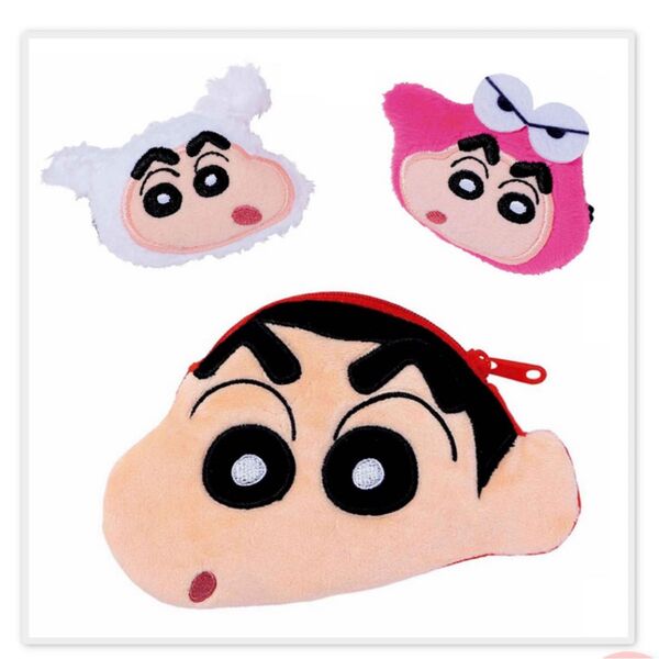 mini 9月号クレヨンしんちゃん付録 ぬいぐるみポーチ&前髪クリップ新品未開封喫煙者あり。匂いに敏感な方はご遠慮下さい
