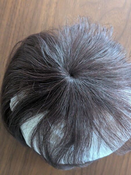 ヘアピース トップピース 部分ウィッグ 黒 ブラック ダークブラウン