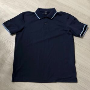 【試着のみ美品】UNIQLO ドライEX ポロシャツ ネイビー L