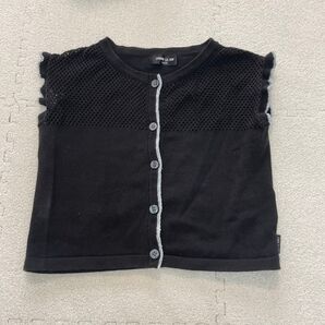 コムサ 女の子ノースリーブカーディガン