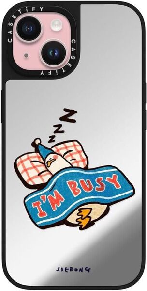 CASETiFY Magsafe 対応ミラー iPhone 15 ケース I'm so busy