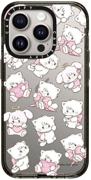 CASETiFY ムース&キャミー 総柄 by mikko illustrations ケース iphone 15 pro