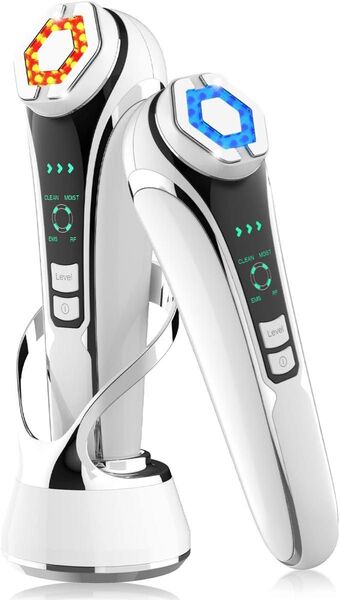 美顔器 EMS RF美顔器 イオン導入 イオン導出 LED光 温熱 多機能美顔器 フェイスケア 目元ケア 首ケア