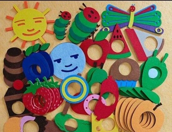 新品 はらぺこあおむし フェルト 大量33ピース お話会 パネルシアター 保育教材 保育園 幼稚園 絵本 保育士 幼児教育