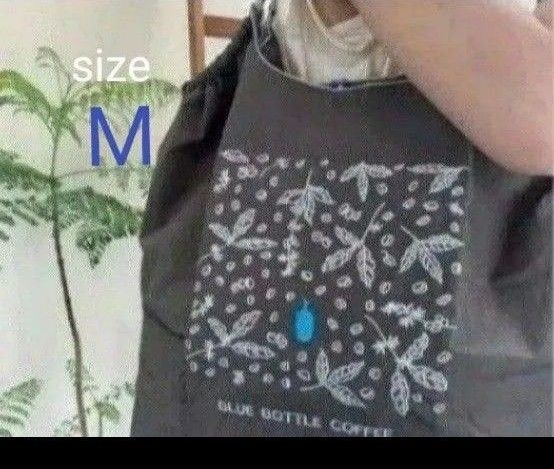 Ball&Chain ブルーボトルコーヒー 刺繍バッグ エコバッグ ボールアンドチェーン 青ボトル Мサイズ