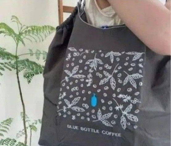 Ball&Chain ブルーボトル コーヒー 刺繍バッグ エコバッグ ボールアンドチェーン 青ボトル Мサイズ