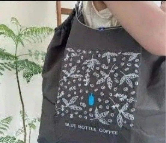 Ball&Chain ブルーボトル コーヒー 刺繍バッグ エコバッグ ボールアンドチェーン 青ボトル Мサイズ