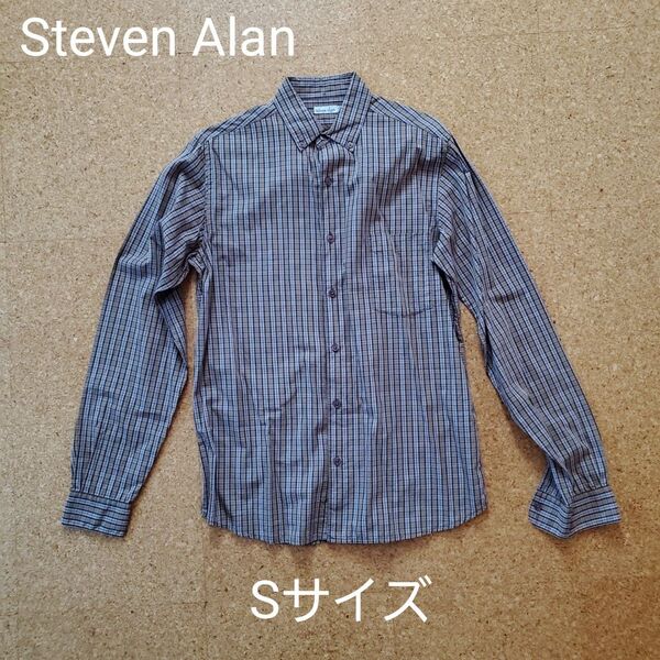 Steven Alan スティーブンアラン チェック 長袖シャツ ボタンダウン