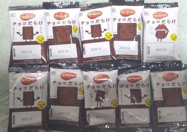不二家 ホームパイ チョコだらけ 小分け 10個