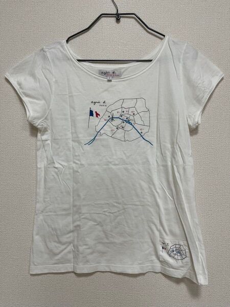 agnes b. アニエスベー 限定品 地図柄 Tシャツ