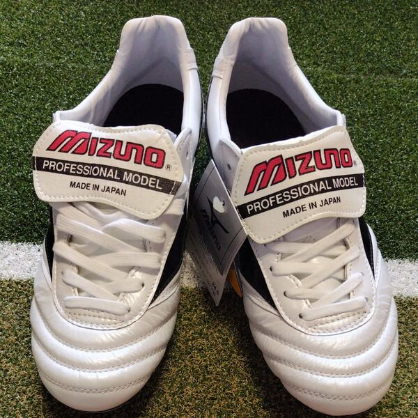 MIZUNO (ミズノ)サッカー スパイク モレリア II P1GA150109 スーパーホワイトパールxブラック 24.0cm