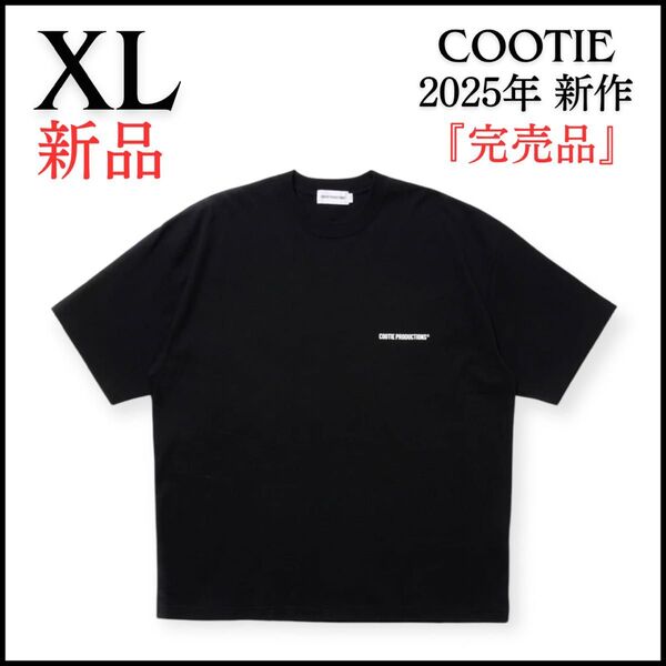 クーティー cootie N/C JERSEY PRINT S/S TEE 黒