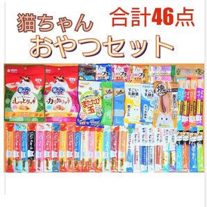猫ちゃん おやつセット 46点 キャットフード 猫おやつ ちゅーる シーバ とろリッチ