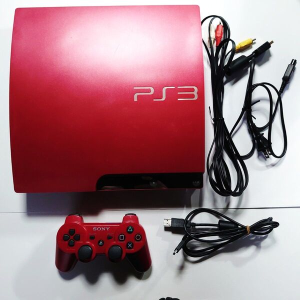 PS3 スカーレット レッド 本体 CECH-3000B SR 320GB 赤