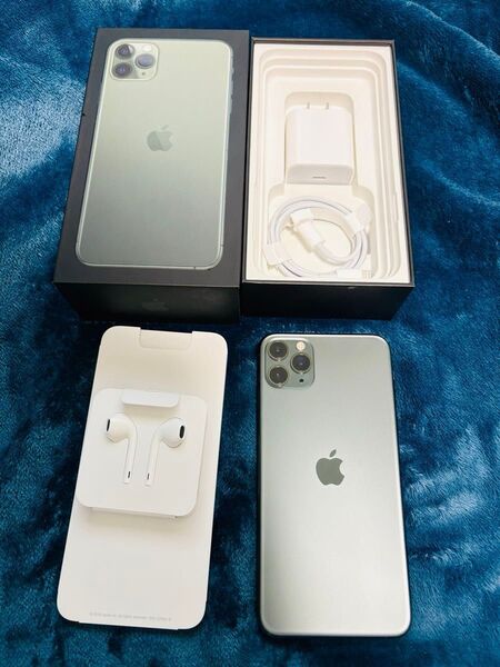 iPhone 11 Pro Max 256GB ミッドナイトグリーン箱付き本体