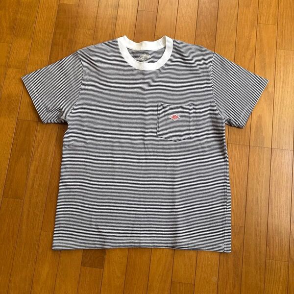 danton ダントン ボーダー 半袖Tシャツ ポケット 半袖 ネイビー