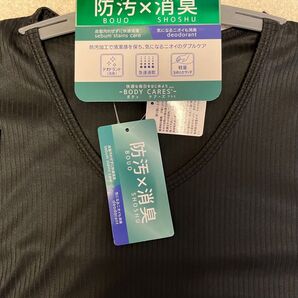 『新品 未使用品』1枚 Mサイズ 半袖Tシャツ 黒 ブラック メンズインナー 紳士 メンズ 防汚 消臭