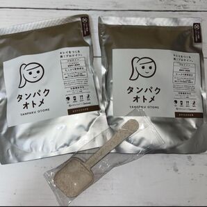 【新品未開封】タンパクオトメ プロテイン まろやかカカオ 2袋 スプーン付