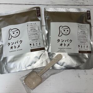 【新品未開封】タンパクオトメ プロテイン まろやかカカオ 2袋 スプーン付