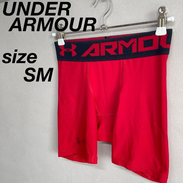 UNDER ARMOUR インナーパンツ スパッツ インナータイツ 赤 スポーツ