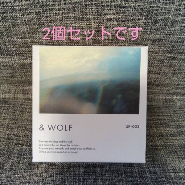 & WOLF UVセラムリキッドファンデーション UF-002 ライトベージュ Nオーガニック 2個